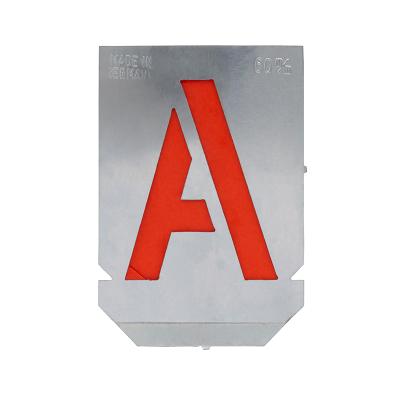 Stencil sæt med bogstaver A-Z+& med 60 mm tegnhøjde (27 dele)